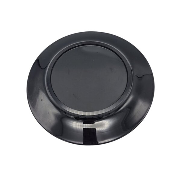 Vintage Black Amethyst Glass Round Plate 10.5" - Picture 2 of 4